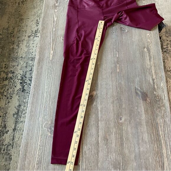 Evolution & Creation Floral Leggings & 90 degrees Cranberry Net Leggings Small - Picture 15 of 16